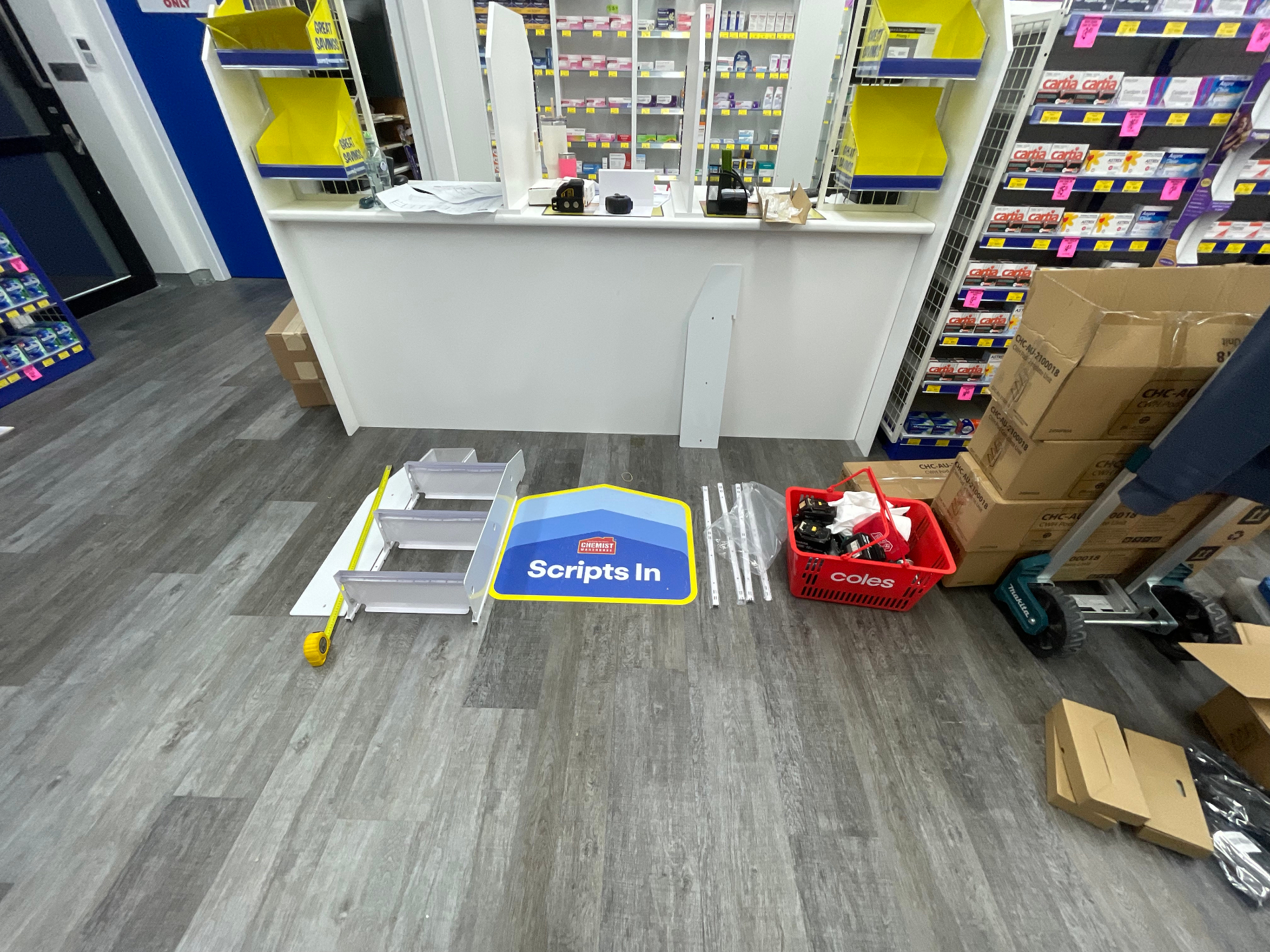 Scripts In floor decal and counter components pre-install