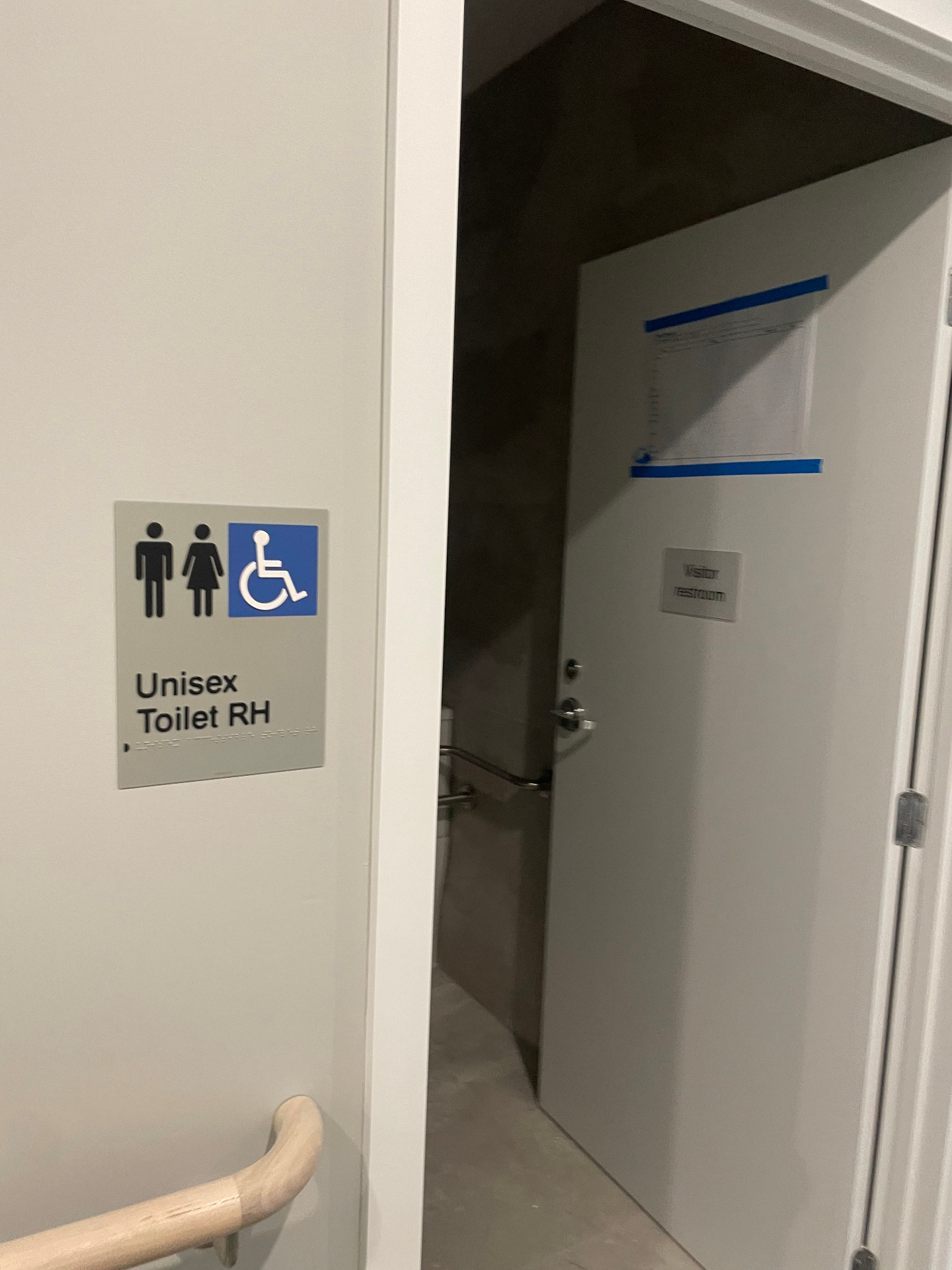 Unisex accessible braille sign
